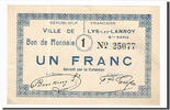 Frankreich 1 Franc Geldschein, Lys-lez-Lannoy, VZ+, Pirot:59-1673 -