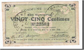 Frankreich 25 Centimes Geldschein, Anor, SS, Pirot:59-88 -