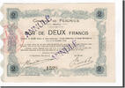 Frankreich 2 Francs Geldschein, Feignies, SS+, Pirot:59-926 -