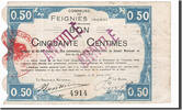 Frankreich 50 Centimes Geldschein, Feignies, S+, Pirot:59-934 -