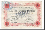 Frankreich 2 Francs Geldschein, Hautmont, SS, Pirot:59-1300 -