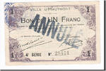 Frankreich 1 Franc Geldschein, Hautmont, SS+, Pirot:59-1298 -