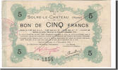 Frankreich 5 Francs Geldschein, Solre-le-Château, SS, Pirot:59-2375 -