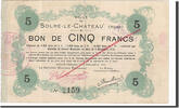 Frankreich 5 Francs Geldschein, Solre-le-Château, S+, Pirot:59-2375 -