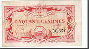 Frankreich 50 Centimes Geldschein, Bordeaux, SS, Pirot:30-24 -