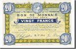 Frankreich 20 Francs Geldschein, Roubaix et Tourcoing, UNZ -