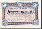 Frankreich 50 Francs Geldschein, Roubaix et Tourcoing, UNZ- -