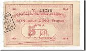 Frankreich 5 Francs Geldschein, Aniche, SS, Pirot:59-37 -