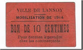 Frankreich 10 Centimes Geldschein, Lannoy, SS, Pirot:59-3053 -
