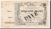 Frankreich 50 Francs Geldschein, Fourmies, VZ, Pirot:59-1139 -