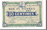 Frankreich 50 Centimes Geldschein, Roubaix et Tourcoing, VZ+, Pirot:59-2050 -