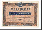 Frankreich 5 Francs Geldschein, Roubaix et Tourcoing, UNZ-, Pirot:59-2066 -