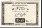 Frankreich 10 Livres Geldschein, Taisaud, 1792-10-24, SS, KM:A66a -