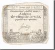 Frankreich 50 Sols Geldschein, 1793-05-23, S, KM:A70b, Lafaurie:167 -