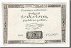 Frankreich 10 Livres Geldschein, Taisaud, 1792-10-24, SS, KM:A66a -