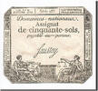 Frankreich 50 Sols Geldschein, Saussay, 1792-01-04, VZ, KM:A56 -