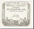Frankreich 50 Sols Geldschein, Saussay, 1793-05-23, UNZ, KM:A70b -