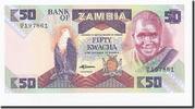 Sambia 50 Kwacha Geldschein, KM:28a, UNZ -