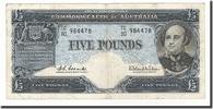 Australien 5 Pounds Geldschein, KM:35a, S+ -