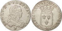 Frankreich 1/3 Ecu Münze, Louis XV, 1/3 Écu de France, Rennes, S+ -