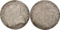 Frankreich 1/2 ECU, 44 Sols Münze, Louis XV, 1/2 Écu aux branches d'olivier -