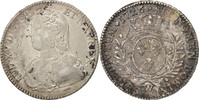 Frankreich 1/2 ECU, 44 Sols Münze, Louis XV, 1/2 Écu aux branches d'olivier -