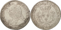 Frankreich 24 Sols, 1/5 ECU Münze, Louis XV, 1/5 Écu aux branches d'olivier -