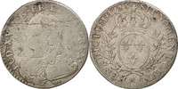 Frankreich 12 Sols, 1/10 ECU Münze, Louis XV, 1/10 Écu aux branches d'olivier, 12 Sols, 1/10 -