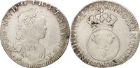 Frankreich 12 Sols, 1/10 ECU Münze, Louis XV, 1/10 Écu Vertugadin -