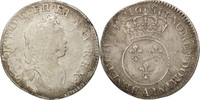 Frankreich 12 Sols, 1/10 ECU Münze, Louis XV, 1/10 Écu Vertugadin -