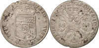Spanische Niederlande 4 Patards Münze, BRABANT, Antwerpen, S+, Silber -