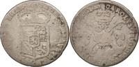 Spanische Niederlande 4 Patards Münze, BRABANT, Antwerpen, SGE, Silber -