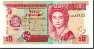 Belize 5 Dollars Geldschein, 2009-07-01, KM:67d, UNZ -