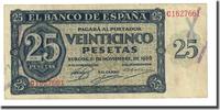 Spanien 25 Pesetas Geldschein, 1936-11-21, KM:99a, SS+ -