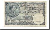Belgien 5 Francs Geldschein, 1938-03-08, KM:108a, S -