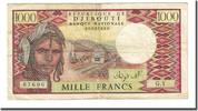 Dschibuti 1000 Francs Geldschein, Undated (1979), KM:37a, SS -