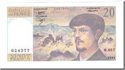 Frankreich 20 Francs Debussy, UNZ, Fayette:66.7, KM:151a -