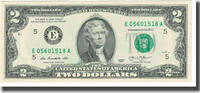 Vereinigte Staaten Two Dollars Geldschein, WASHINGTON, UNZ -