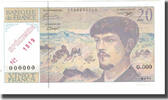 Frankreich 20 Francs STROHL TRONCHE DENTAUD, Specimen, UNZ -