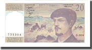 Frankreich 20 Francs Debussy, STROHL TRONCHE DENTAUD, UNZ -