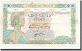 Frankreich 500 Francs La Paix, 1940-05-16, S+, Fayette:32.02, KM:95a -