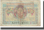 Frankreich 10 Francs Geldschein, Undated, S, Fayette:vF 30.1, KM:M7a -