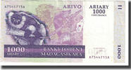 Madagascar 1000 Ariary Geldschein, KM:89b, SS -