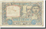 Frankreich 20 Francs Science et Travail, P. Rousseau and R. Favre-Gilly -