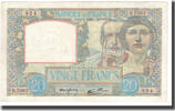 Frankreich 20 Francs Science et Travail, P. Rousseau and R. Favre-Gilly -