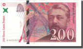 Frankreich 200 Francs Eiffel, BRUNEEL, BONARDIN, VIGIER, UNZ -