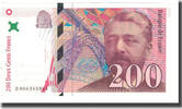 Frankreich 200 Francs Eiffel, BRUNEEL, BONARDIN, VIGIER, UNZ- -