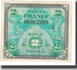 Frankreich 2 Francs Flag/France, SS+, Fayette:16.3, KM:114a -