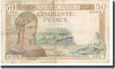 Frankreich 50 Francs Cérès, P. Rousseau and R. Favre-Gilly -