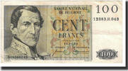 Belgien 100 Francs Geldschein, 1958-10-16, KM:129c, SS -